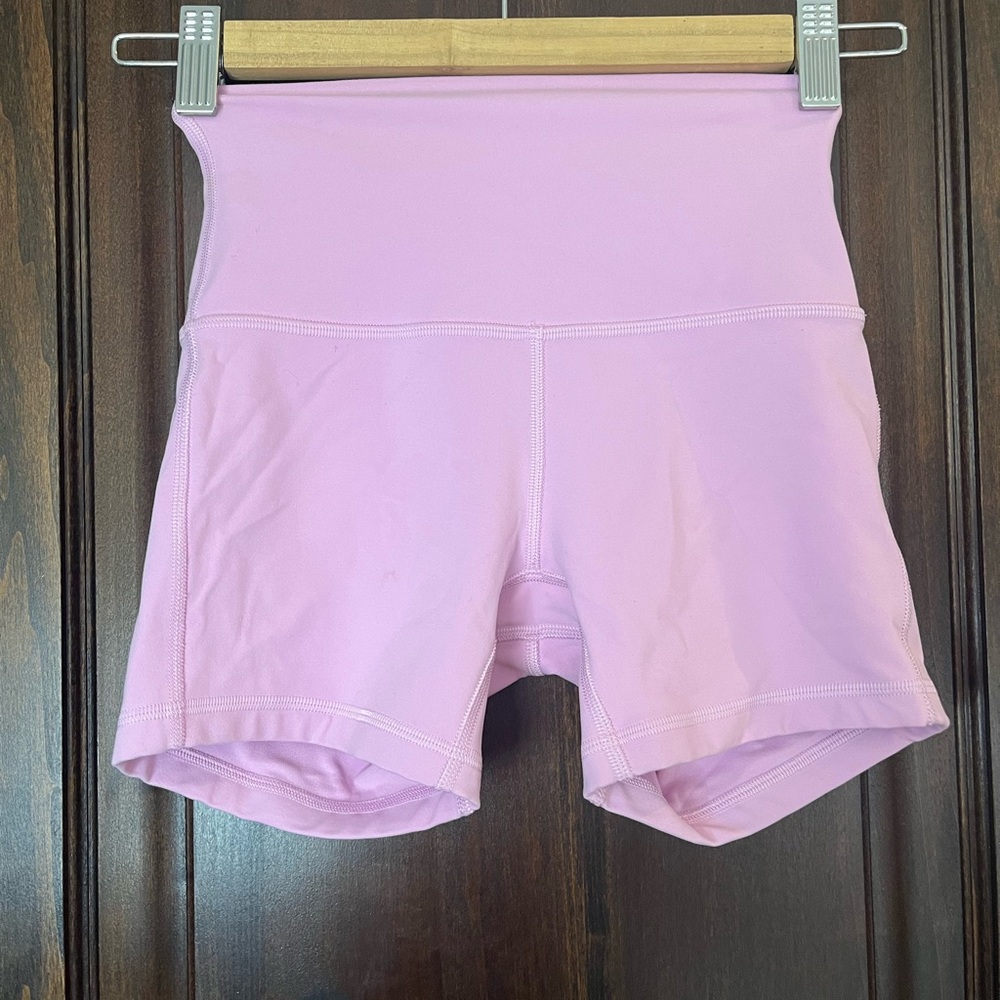 lululemon athletica Light Pink Bike Shorts 3”